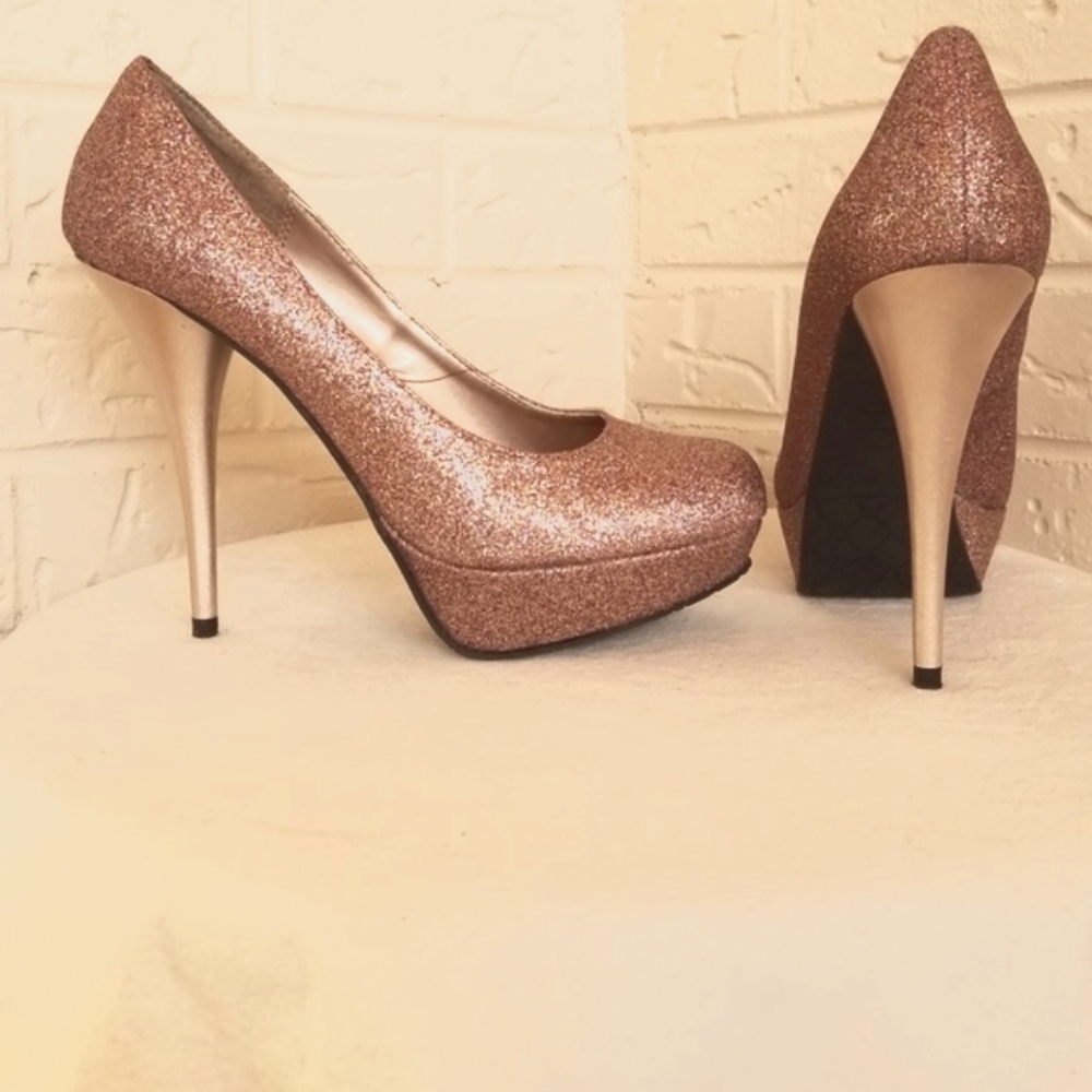 Rose gold heels